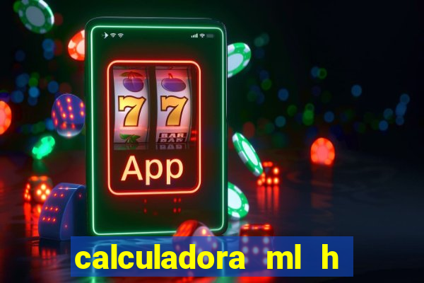 calculadora ml h para mcg kg min